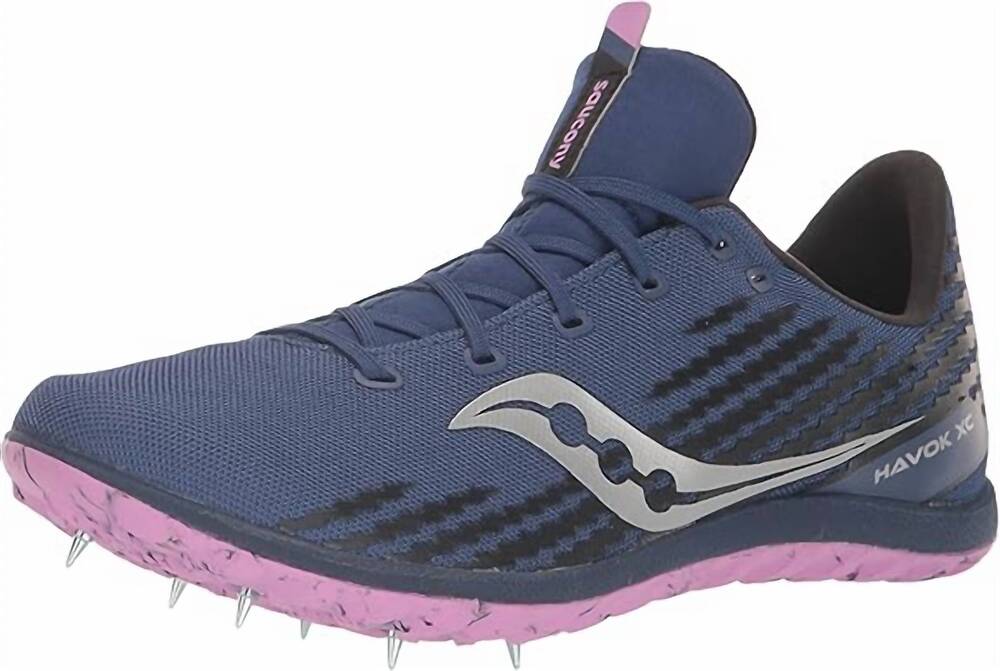 NEW SAUCONY women's havok xc3 cross-country racing shoe in indigo